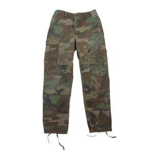 Vintage Genuine US Military Green Woodland Camo Cargo Pants Mens Small
